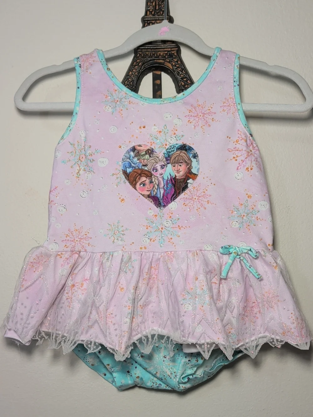 Sapphire Fox Sews Handmade Anna + Elsa Short Set Pink Blue Frozen Girls Size 2T*